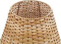 Vista 4 de Aspen Creative 32987, pantalla de lámpara araña Empire, hoja de plátano natural, 9" parte superior x 14" parte inferior x 9-1/2" inclinada