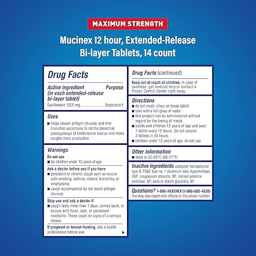 Miniatura 2 de Mucinex Max Tabletas ER 1200 Mg 13