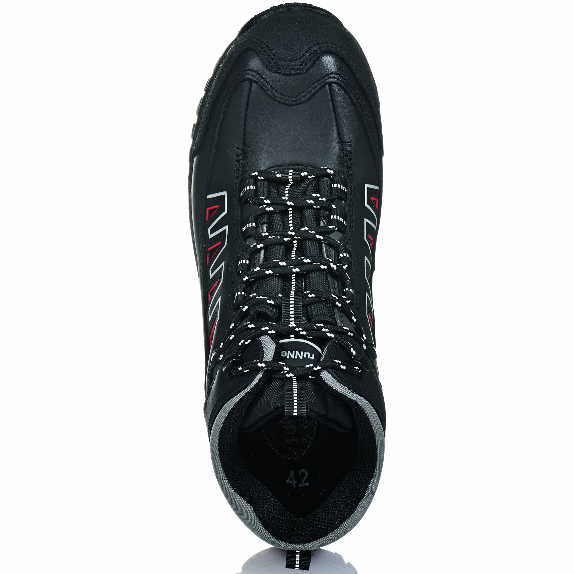 ruNNex Sicherheitshochschuhe LightStar leichte Schnürstiefel Größe 48, schwarz, 5321