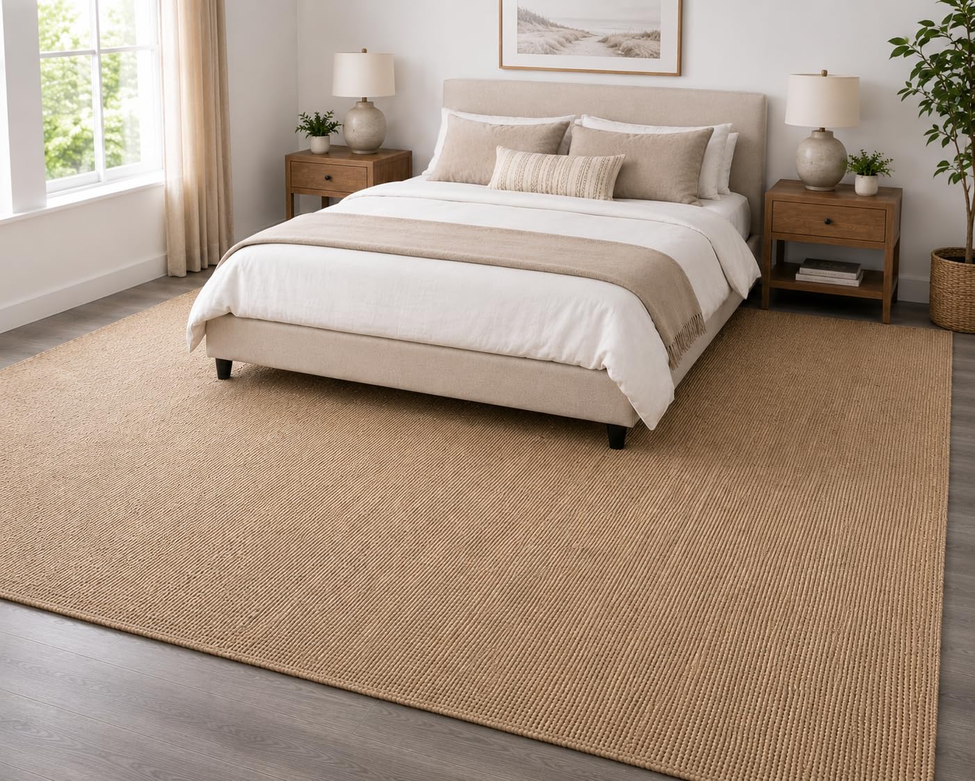 Natural Cotton 6x8 Feet Mix Beige Handmade Braided Carpet | Reversible Rug Mat, Durable Non-Slip Floor Area Rug for Living Room, Bedroom & Kitchen — (6x8 Feet, Rectangular)-image-21