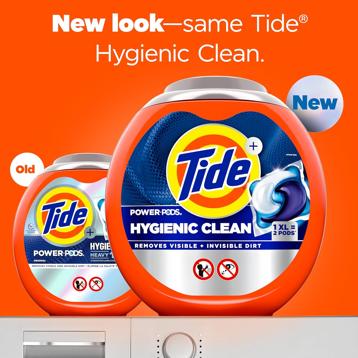 Tide Hygienic Clean Power PODS Laundry Detergent Pacs, Original Scent, 63 Count, Removes Visible and Invisible Dirt - Image 2