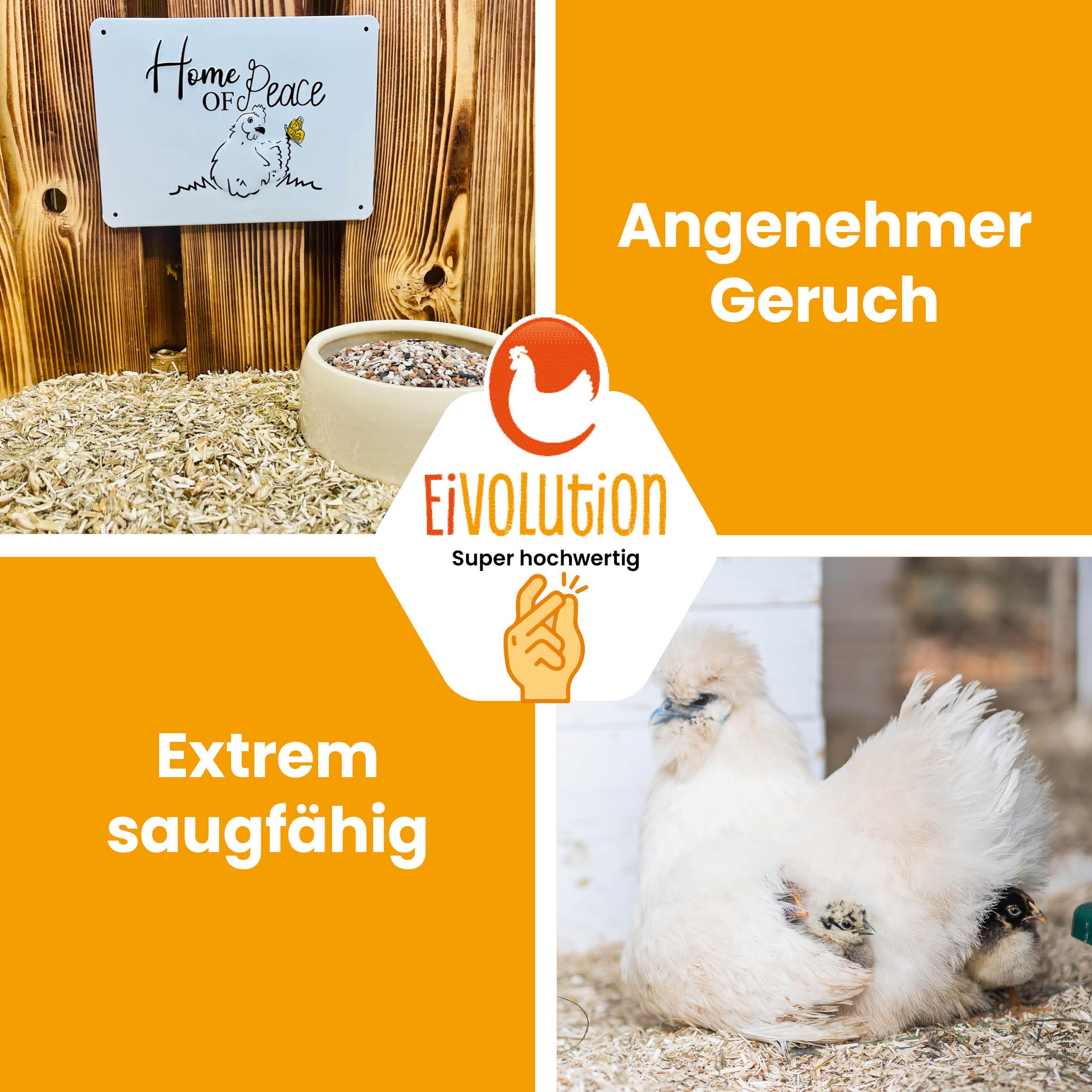 Hanfeinstreu mit Eukalyptus 14 kg - Staubfrei für Hühner & Pferde - Hochsaugfähig Nachhaltig