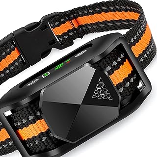 DOGRANGE Dog Bark Collar with Vibration, Beep & Optional Static - Vibrating Rechargeable Shock Collar for Dogs - Humane Anti Barking Collar Training Device - Small Medium Large Dogs from 11 to 140 lbs