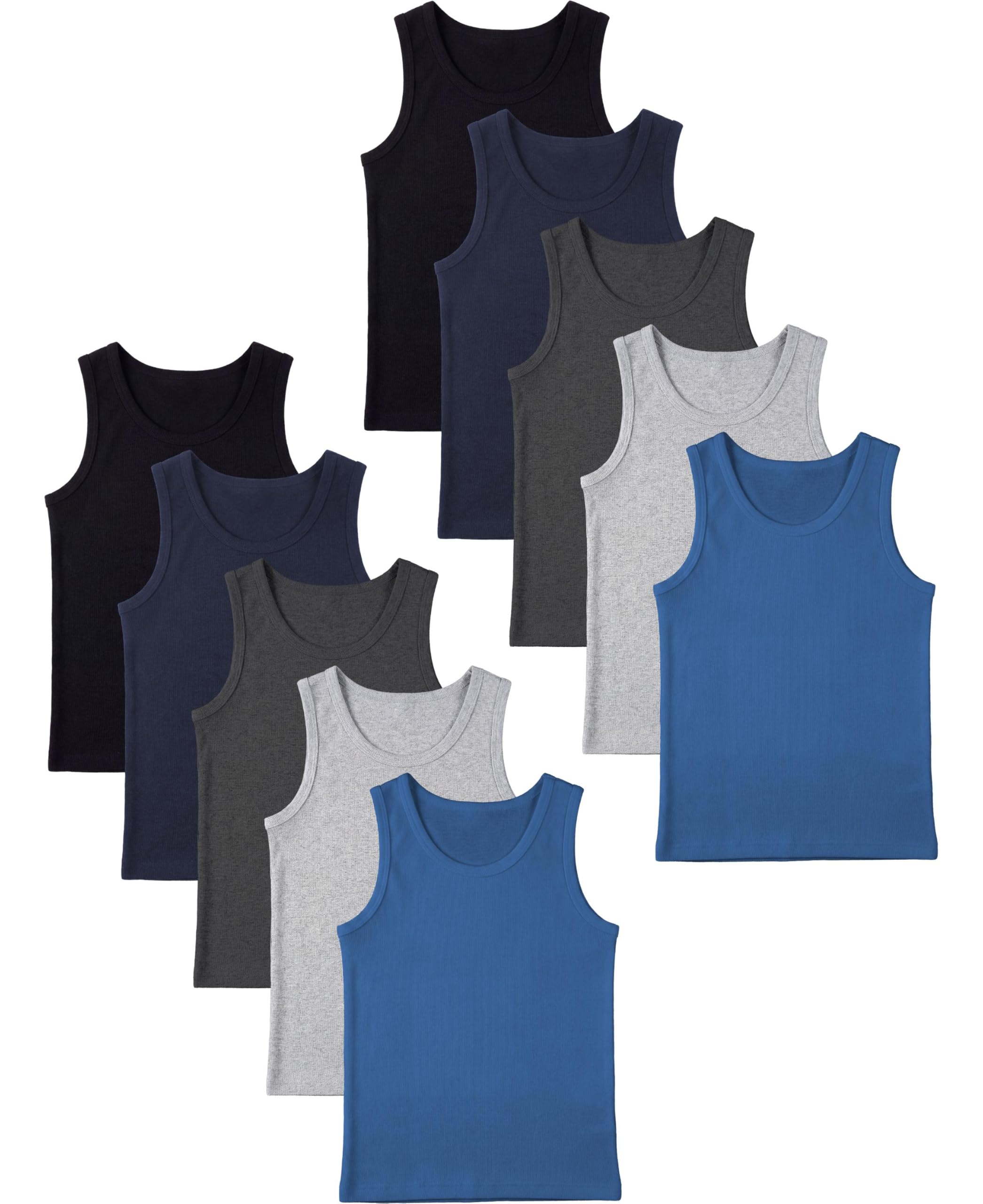 Andrew Scott Basics Boys Color A-Shirt Sport Tank Top Undershirts