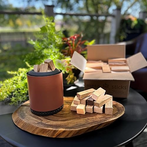 Miniatura 6 de MESA Sticks madera dura seca al horno, roble, cereza, arce y nuez, 3.5 pulgadas de longitud, ideal para estufa individual, mesa fogata (11 libras)