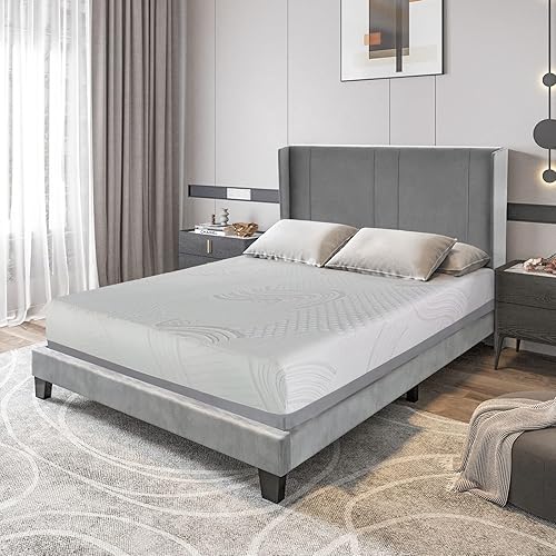 Miniatura 2 de Irvine Home Collection Colchón de espuma viscoelástica de gel refrescante de 10 pulgadas, sensación firme media, transpirable, sueño fresco y alivio