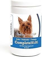 Vista 87 de Healthy Breeds Schnauzer miniatura todo en uno multivitamínico suave masticable 90