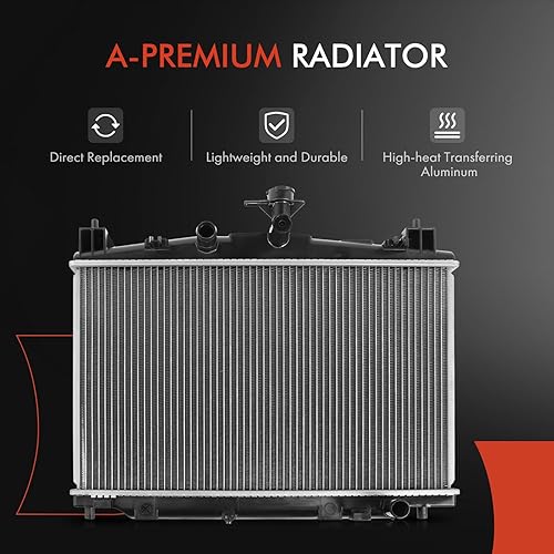 Miniatura 7 de A-Premium Conjunto de radiador de refrigerante del motor compatible con Mazda 2 2011 2012 2013 2014 L4 1.5L, transmisión manual, repuesto # ZYE915200