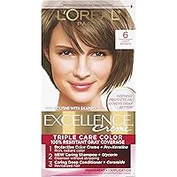 Vista 34 de L'Oreal Paris Excellence Creme - Coloración permanente para el cabello, castaño oscuro 4, 100% de cobertura de canas, paquete de 2