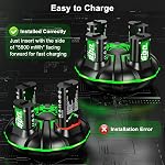 Rechargeable-Battery for-Xbox, 4x5800mWh Xbox Controller Battery Pack with Charger for Xbox One/S/Xbox One X/Xbox One Elite Wireless Controller, Fast Charging