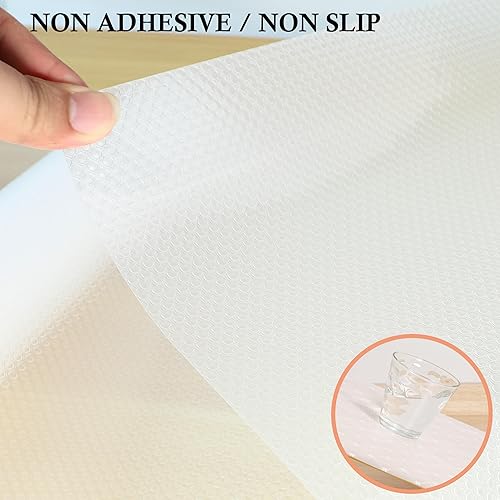 Miniatura 5 de Revestimientos para armarios de cocina de 10 pulgadas de ancho x 20 pies, no adhesivos, antideslizantes, impermeables, de agarre fuerte,