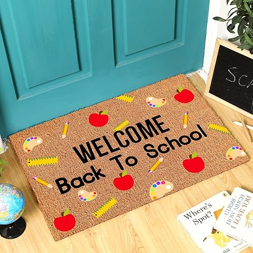 Ceenna Tapete de bienvenida de Pascua, tapete de puerta de Pascua, tapete de Pascua para interiores, tapete de Pascua para exteriores, tapete