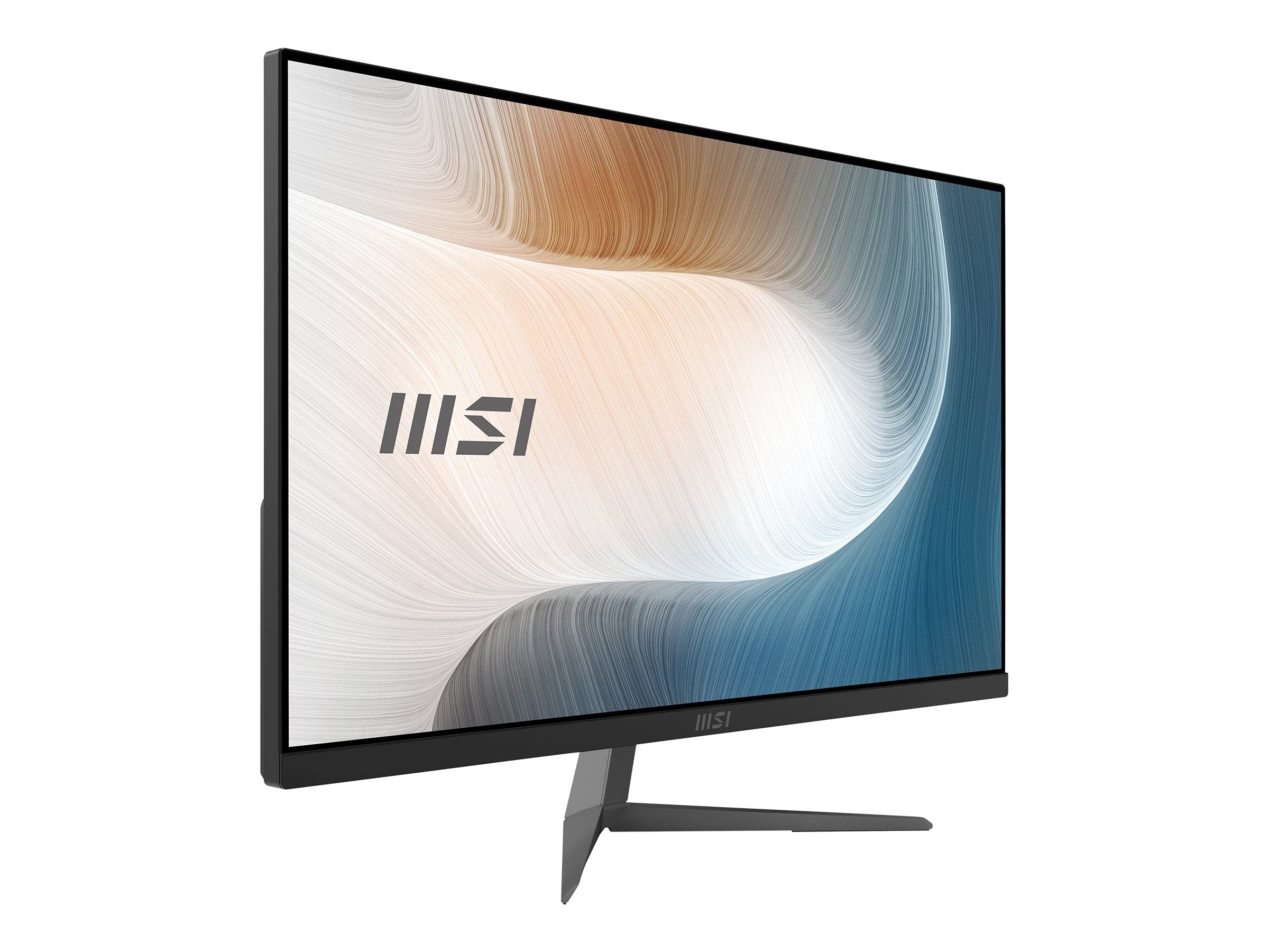 Modern AM271 11M-026EU PC de Bureau Tout-en-Un, Écran IPS 23.8'', CPU Intel Core i5-1135G7, RAM 8 GO, SSD 512 GB, Clavier & Souris sans Fil, Windows 10 Home - Noir