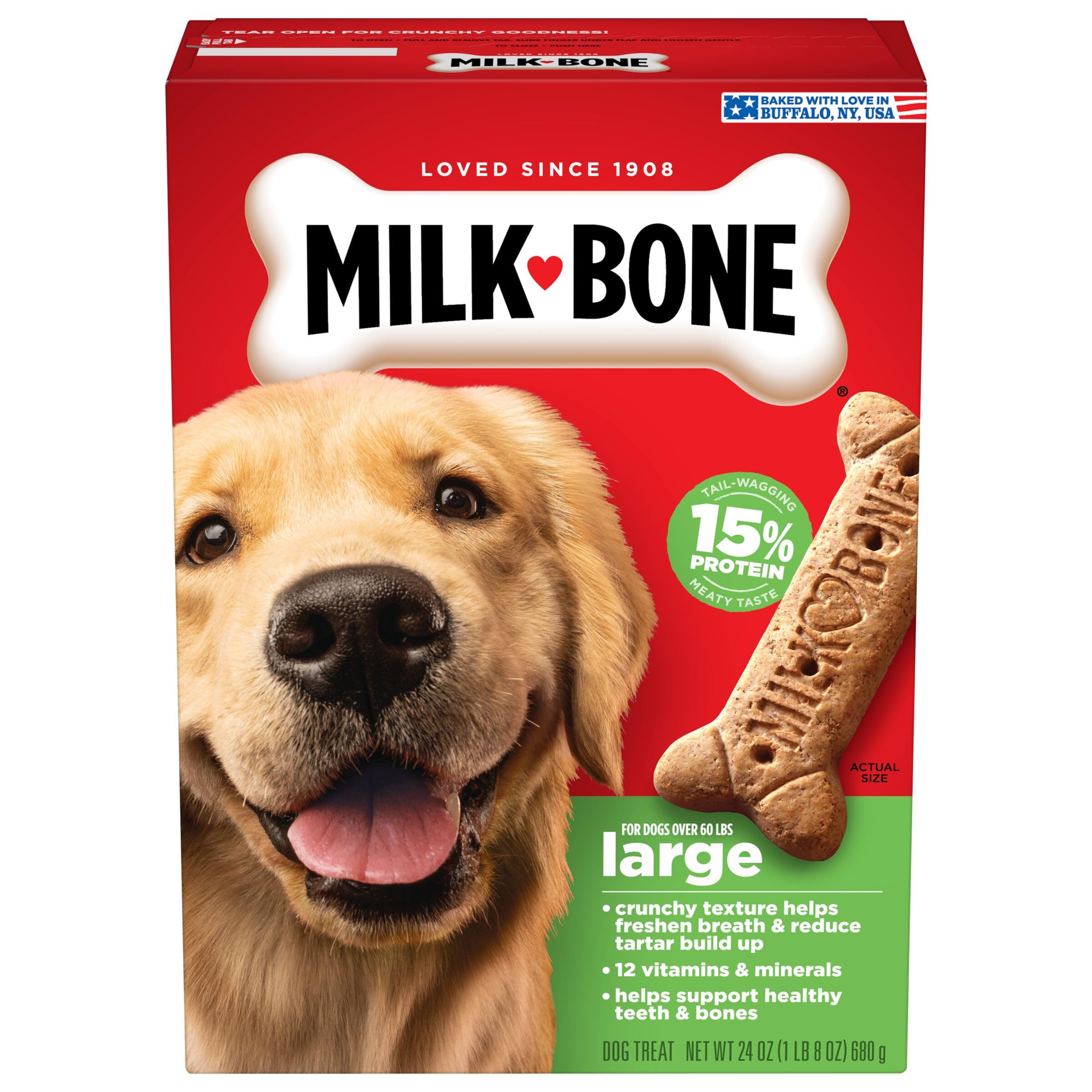 Original Dog Treats for Large Dogs, 24-Ounce