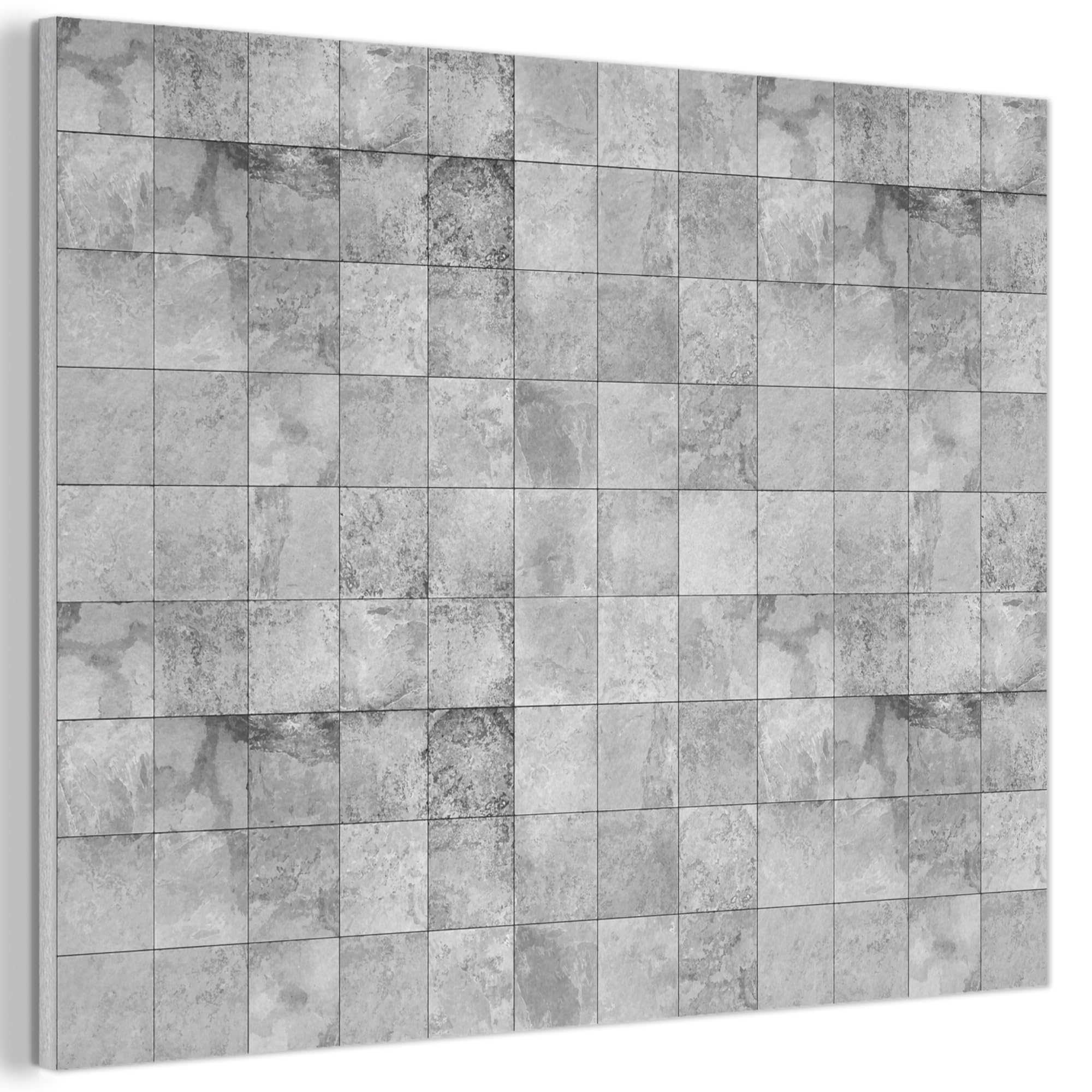 MuchoWow© Pannello Decorativo Parete Pannelli Fonoassorbenti Acustici 100x70 cm Insonorizzanti Decorazioni Casa Isolamento Acustico Fonoassorbente Quadri Fonoisolanti Design - Grigio - Bianco | 100 x 70 cm, decorazione per soggiorno, decorazione moderna p