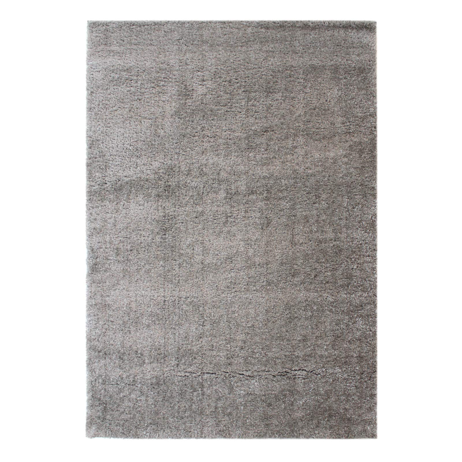 Flair Rugs Velvet Shaggy Rug, Silver, 120 x 170 Cm