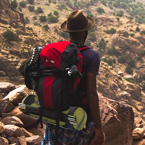 Miniatura 7 de TRIWONDER Saco de compresión de nailon para artículos de compresión, saco de dormir, bolsa de dormir con solapa para el polvo para mochileros,