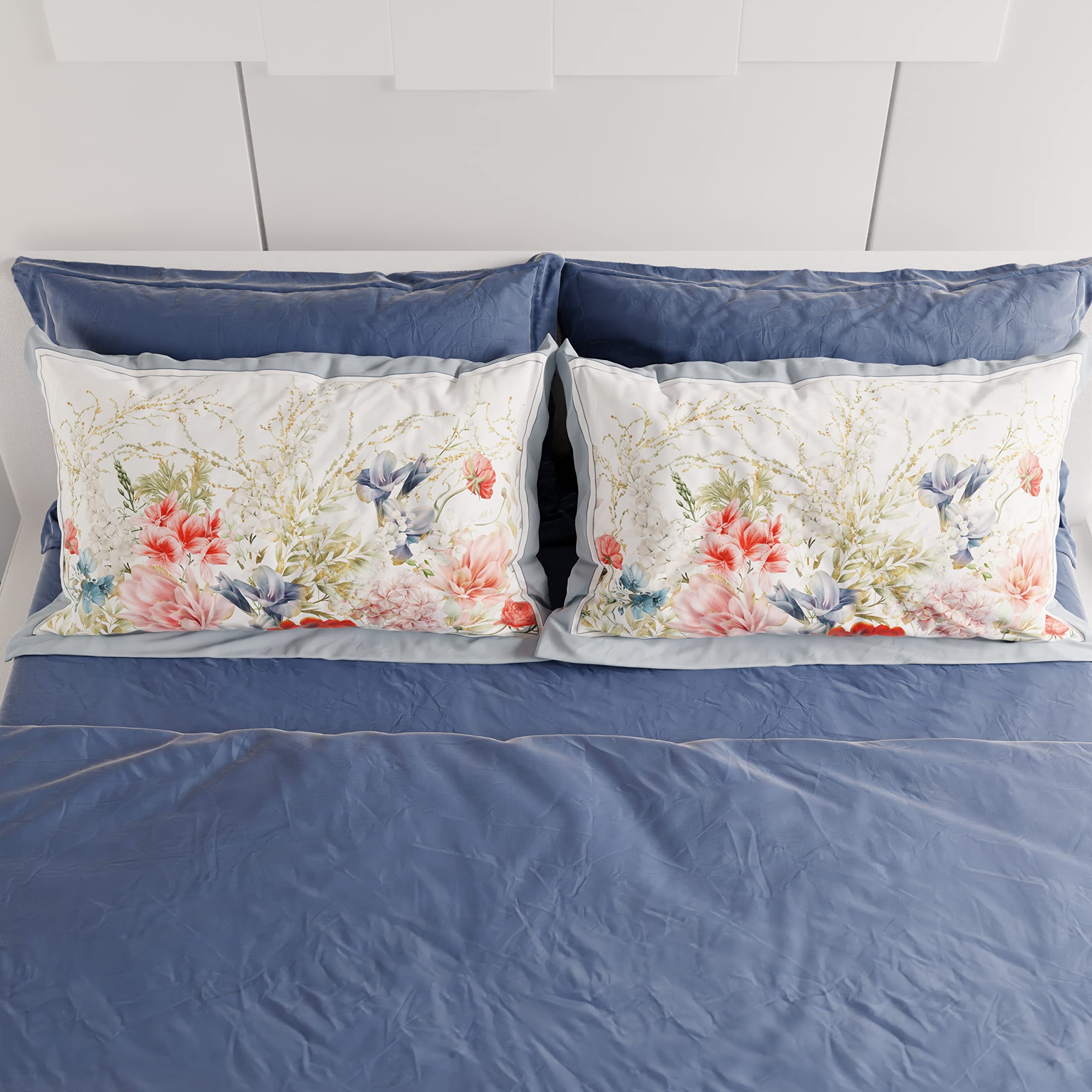PETTI Artigiani Italiani, Bed Pillowcases, Pair of Pillowcases 50 x 80 cm, Pillow Case, Hypoallergenic Microfibre Pillowcases - Image 4