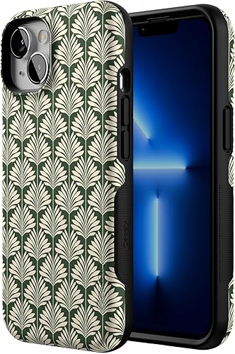 Vista 935 de Casely Funda para iPhone 13 Compatible con MagSafe Color Splash de medianoche Funda retro abstracta Color de medianoche Splash Abstracto