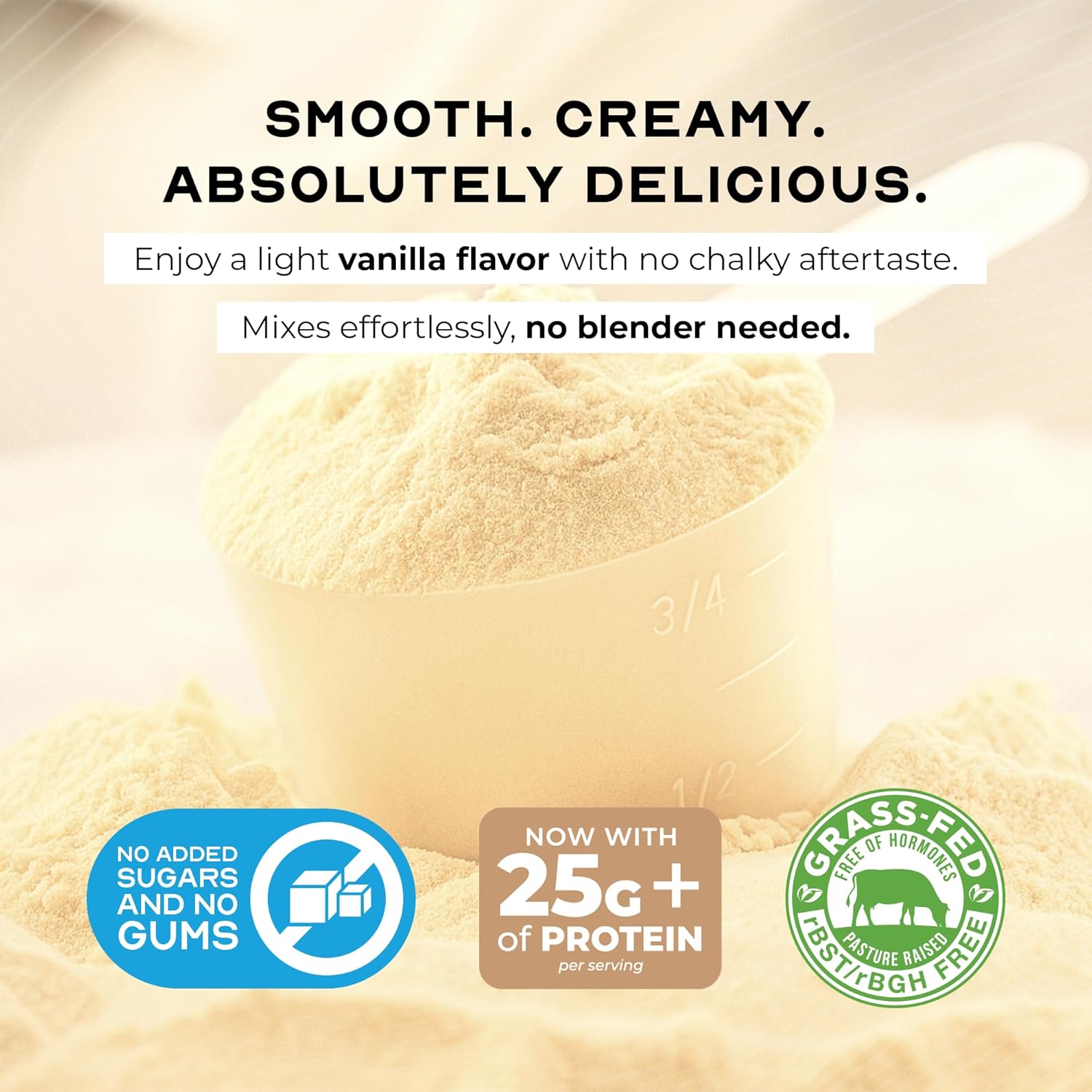 Muscle Feast Grass-Fed Whey Protein Isolate, All Natural Hormone Free Pasture Raised, Whey Isolate Protein Powder for Men and Women, Clean, Gluten-Free, Delicious Isolate Protein - Vanilla, 2lb - Image 7