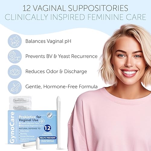 Miniatura 8 de Terramed Just Think Comfort Probióticos para mujeres  Probióticos vaginales  Supositorios de ácido bórico para mujeres  Equilibrio de pH  Soporte de