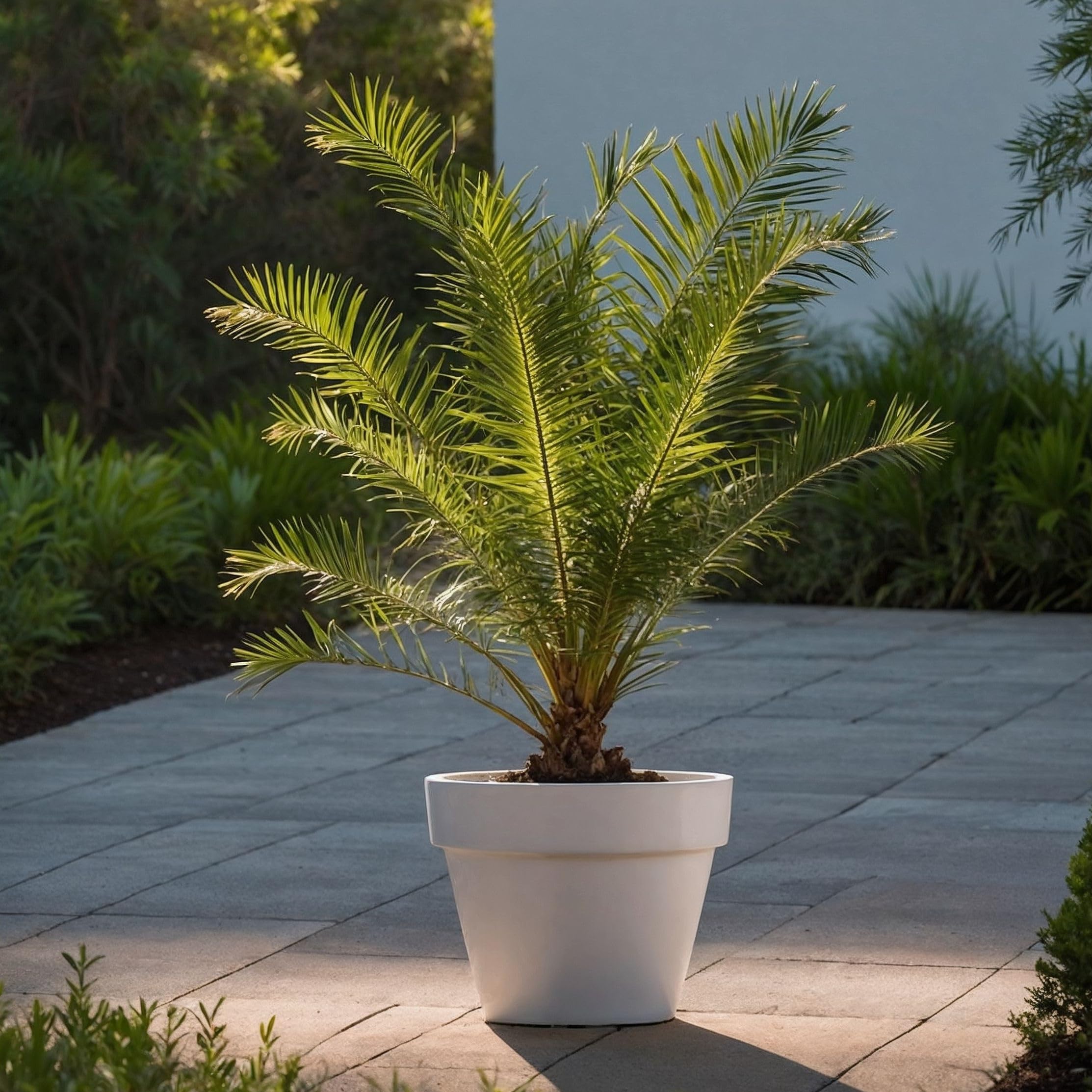 Plant in a Box - Phoenix Canariensis - Set di 2 - Palma Dadel delle Canarie - Vaso 15cm - Altezza 50-60cm