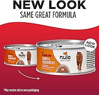 Vista 2 de Nulo Paté de Pavo y Pollo Receta Comida Húmeda enlatada para Gatos, 5.5 Onzas (Paquete de 24)