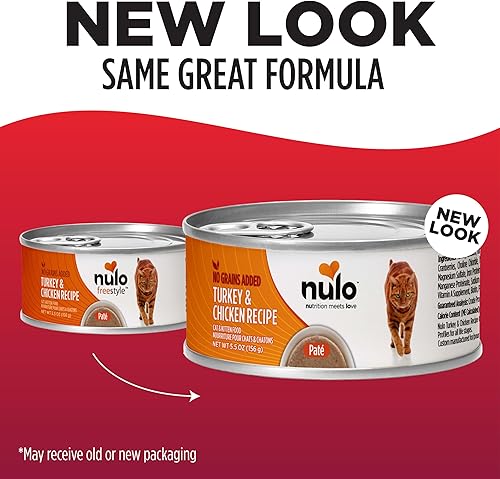 Miniatura 9 de Nulo Freestyle Cat & Kitten Wet Pate Alimento enlatado para gatos, totalmente natural sin granos, con 5 proteínas y vitaminas de origen animal alto