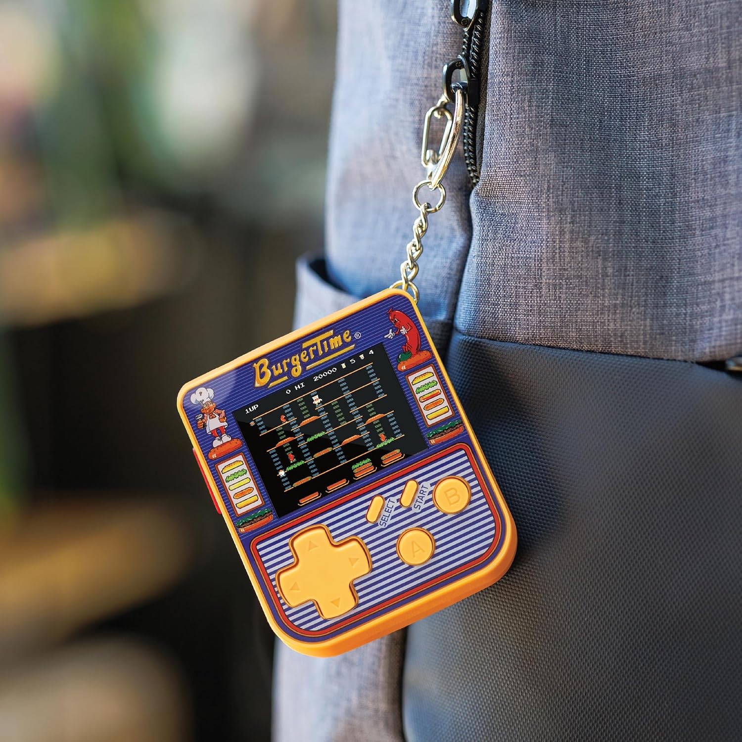 HyperMegaTech Data East Burgertime Key Chain
