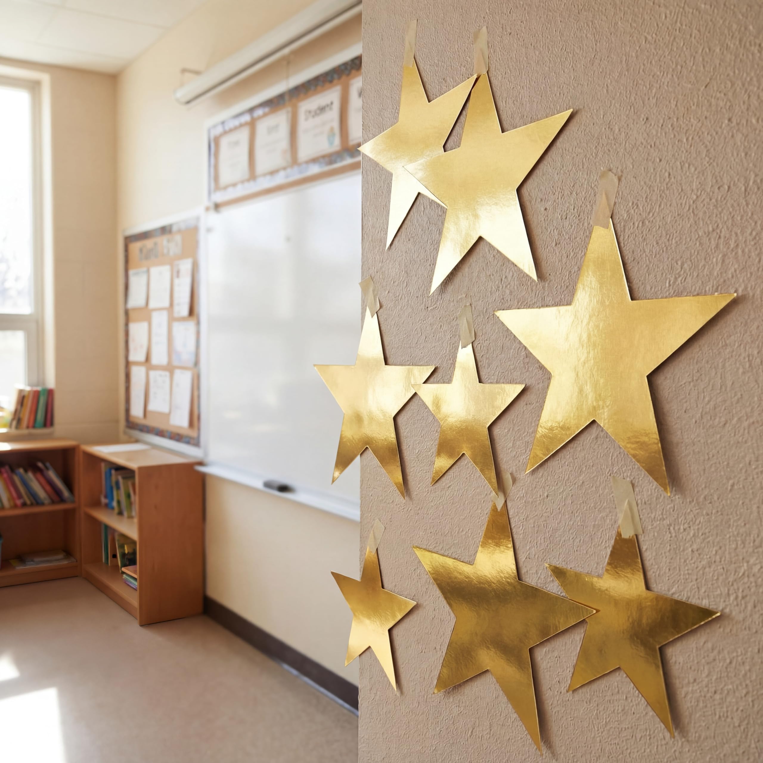 Star Cutouts - Decorazione a forma di stelle in carta doppia stampata per feste di nozze, cinema, feste, 240 pezzi