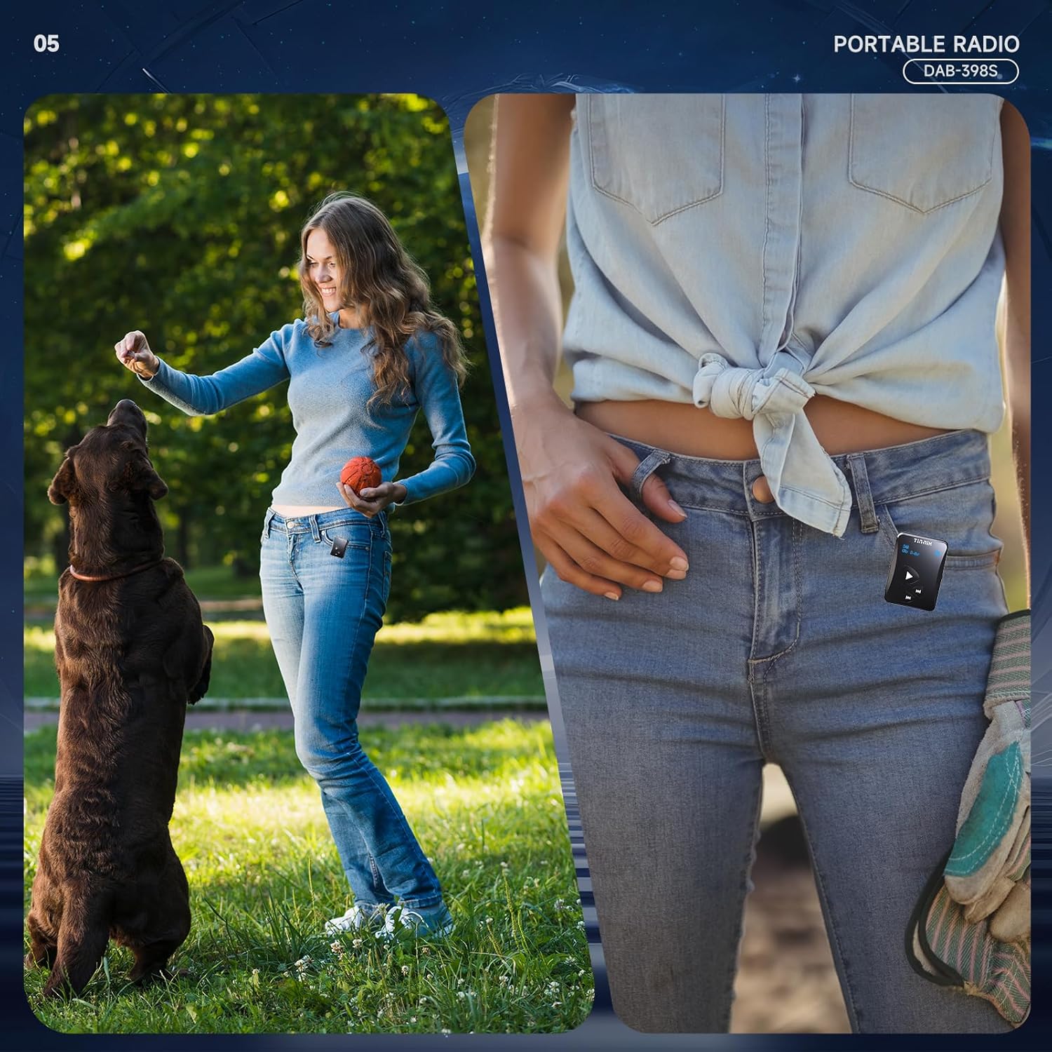 TinNik DAB398S Portable Digital Radio with OLED Philippines Ubuy