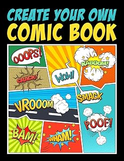 Create Your Own Comic Book: Blank Templates Journal for Kids & Adults | Papeterie Bleu 8.5x11 Drawing Pad