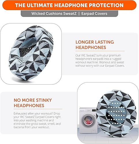 Miniatura 4 de WC SweatZ - Fundas protectoras para auriculares fabricadas por WC  Se adapta a Beats Studio 3 y 2 y Studio Pro (no es compatible con Beats Solo)