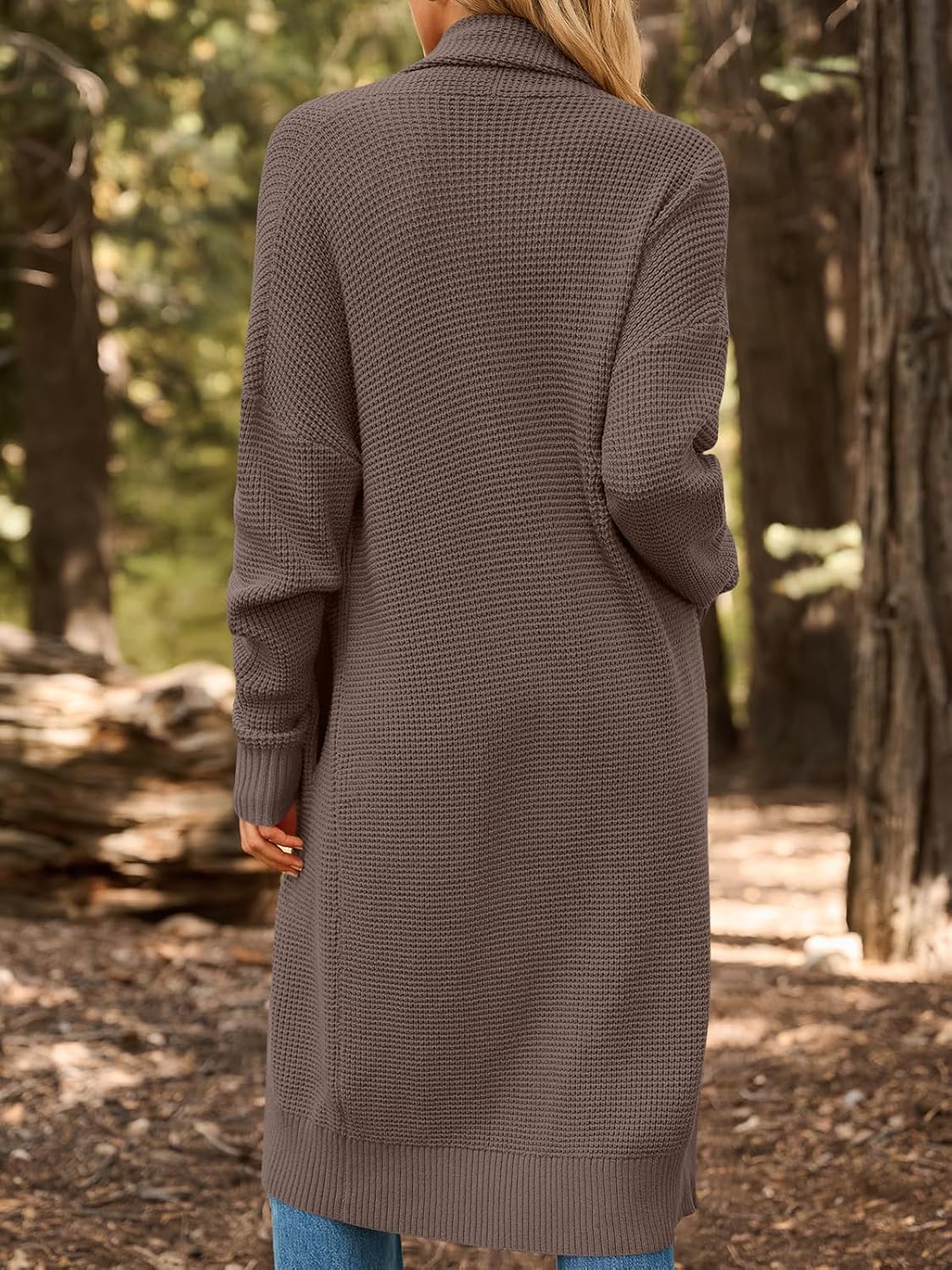 LILLUSORY Long Cardigan Sweaters for Women Fall Trendy Oversized Open Front Winter Coat