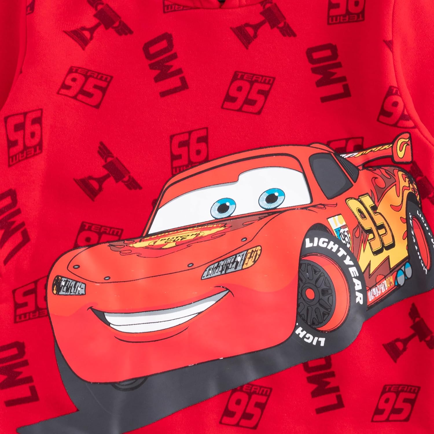 Disney Cars Lightning McQueen Boys Hoodie for Toddler, Little and Big Kids - Image 4