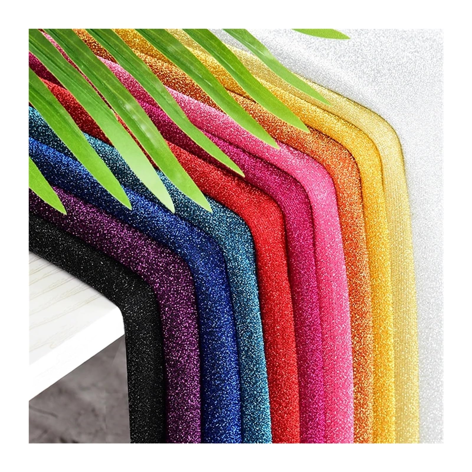 Tela de gasa brillante moda, multicolor, 150 cm ancho, 0,5 x 1, metros(S 17)