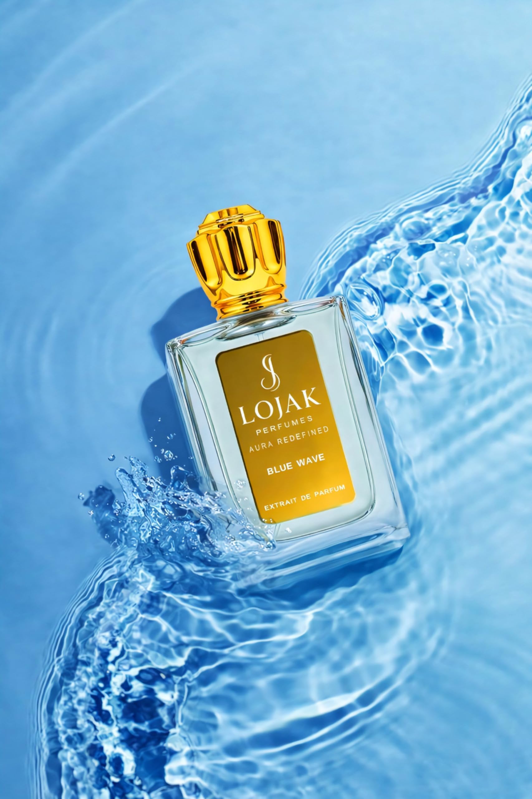 LOJAK PERFUMES Blue Wave-Extrait de parfum| 60ml |unisex|used for male and female|Citrus, Aromatic, Marine Fresh Spicy, Floral Woody,Fresh. “Made with modern synthetic fragrance accords.”