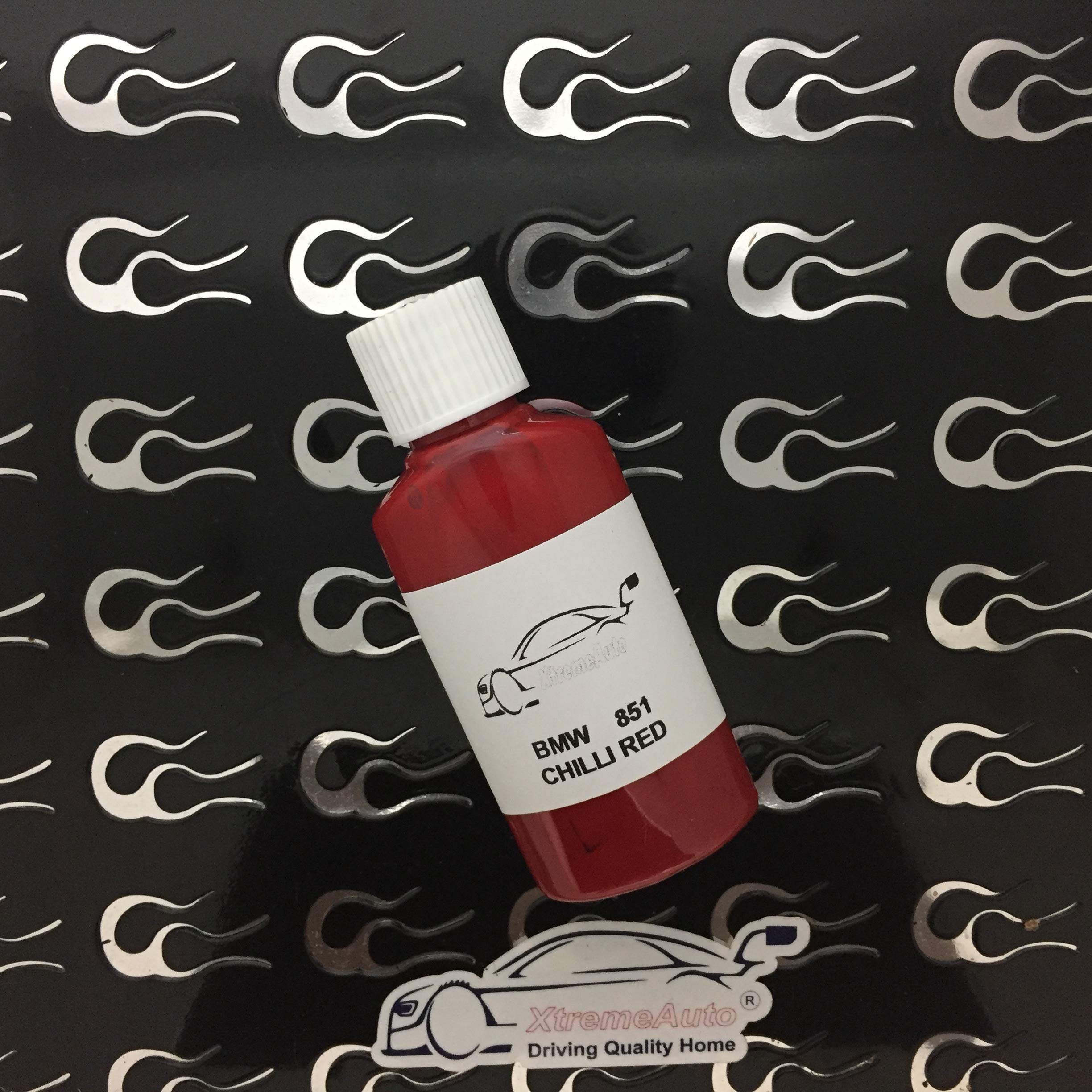 Xtremeauto Touch Up Chilli Red 851 Paint Repair Kit 30Ml Scratch Chip Brush (Touch Up)