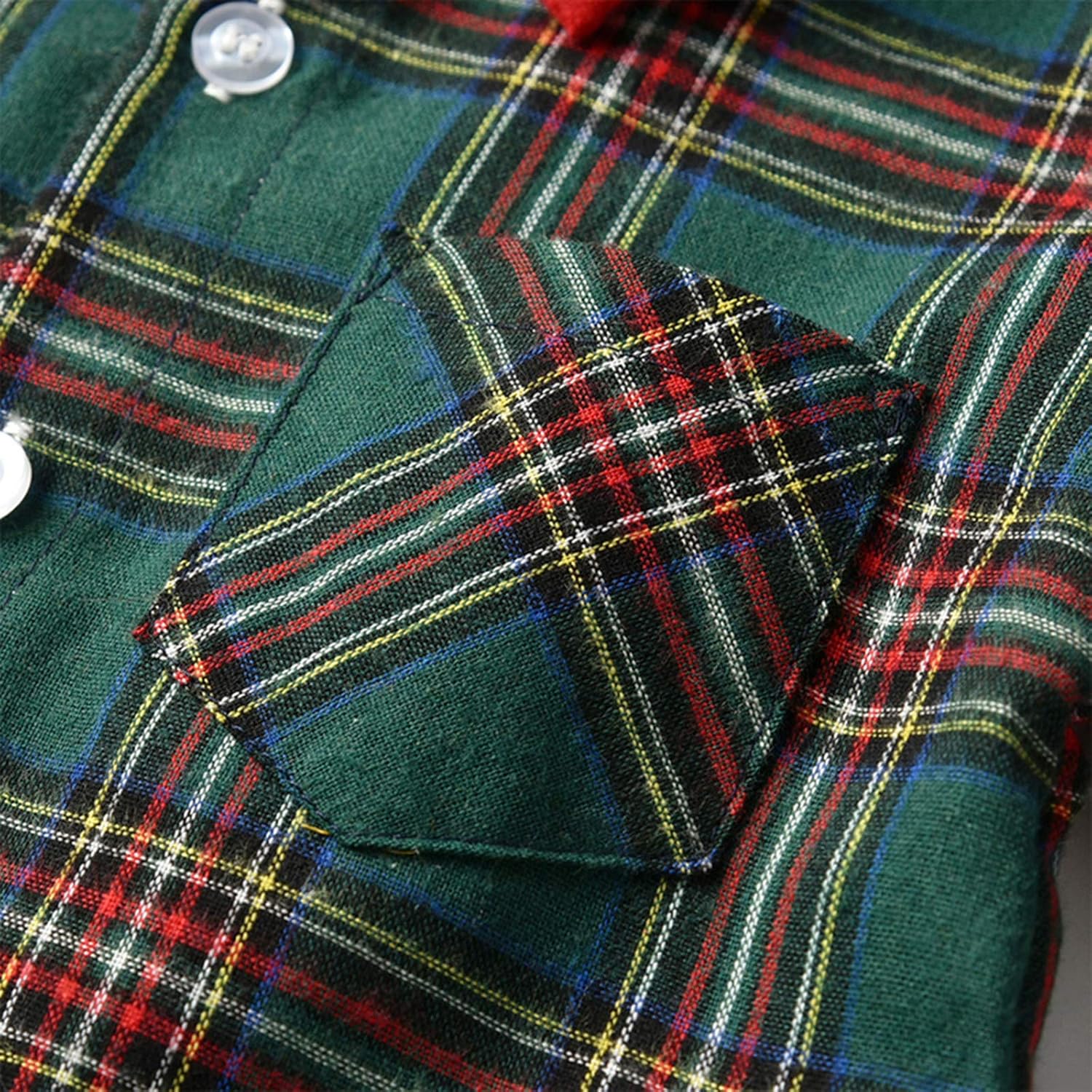 Toddler Baby Boys Gentleman Two-Piece Set Bow Tie Plaid Long Sleeve T-Shirt Soft Tops and Baby Clothes Boy: Clothing, Shoes & Jewelry