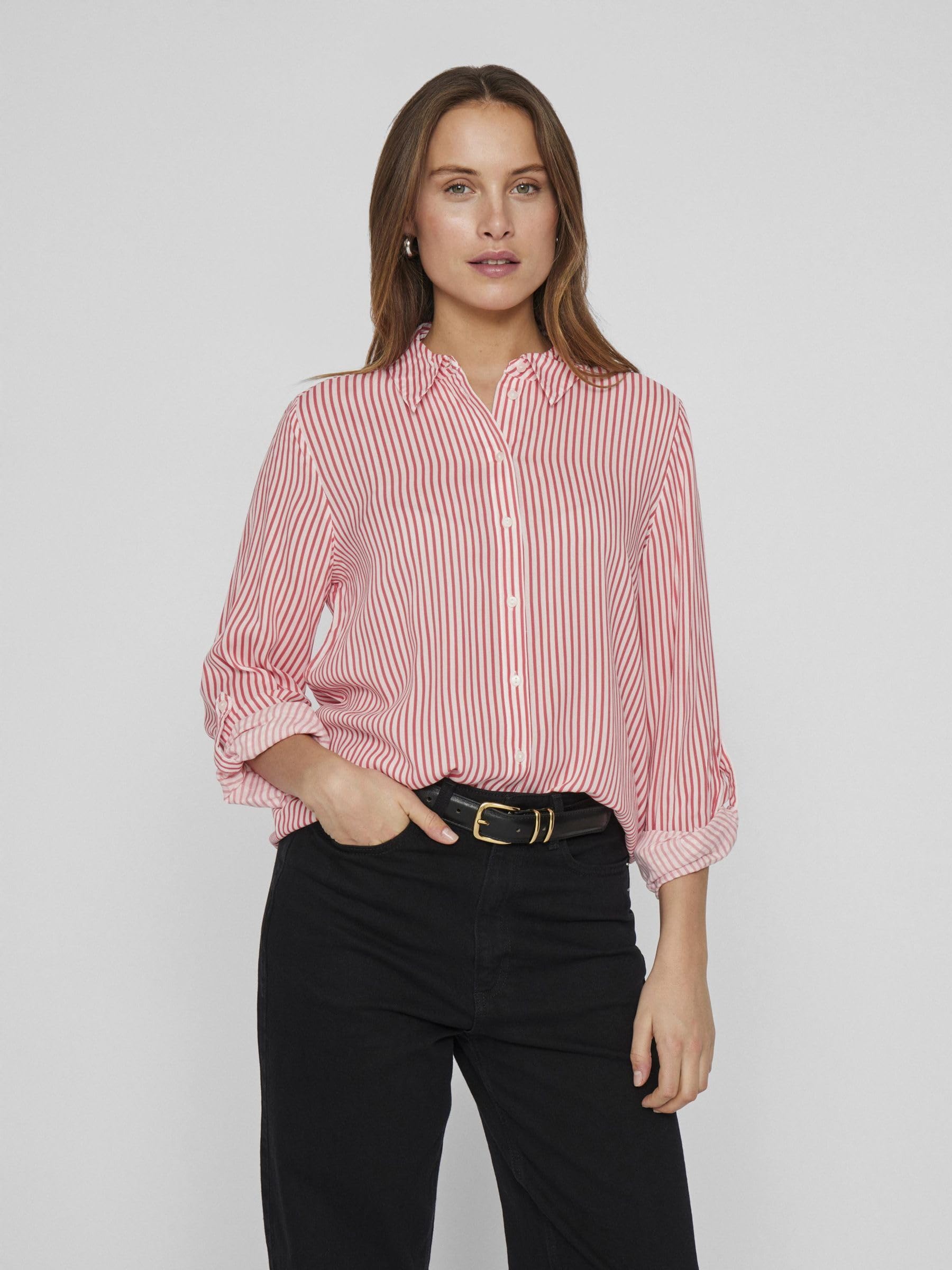 Vila Damen Virosa L/S Shirt - Noos Virosa L/S Shirt - Noos (1er Pack)