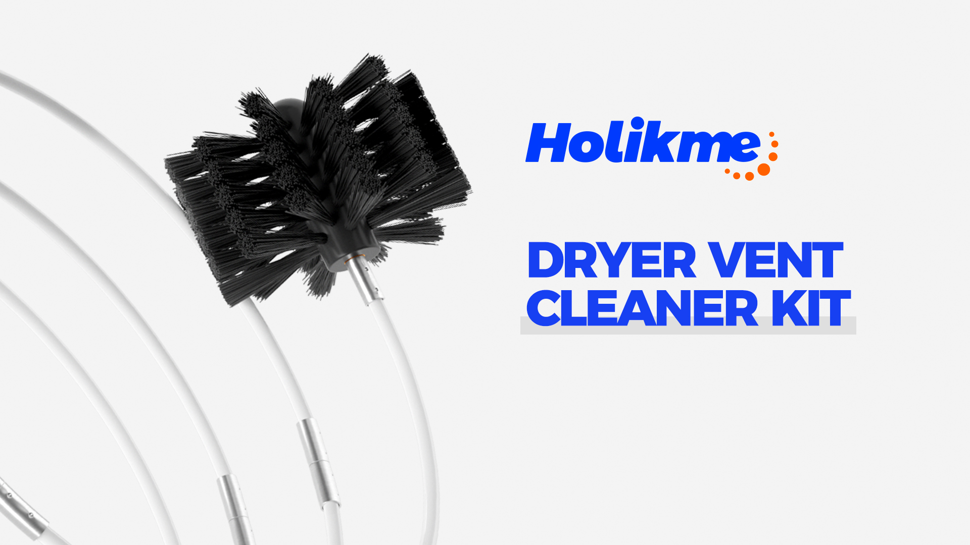 Brush, Reinforced Holikme 16 Feet Dryer Vent Cleaner Kit, Lint