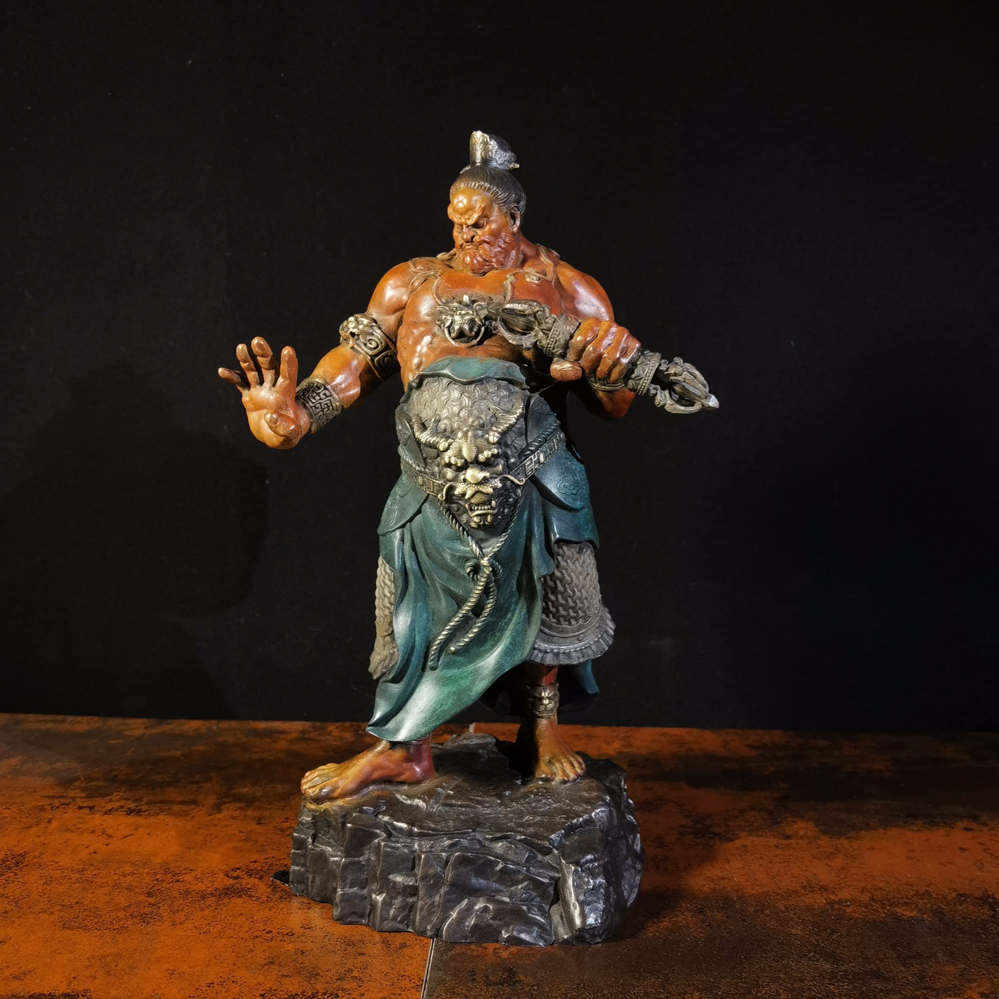 Amazon｜「金剛力士像」阿吽像 二尊一対 ＜高さ29cm＞ 仏教 守護神