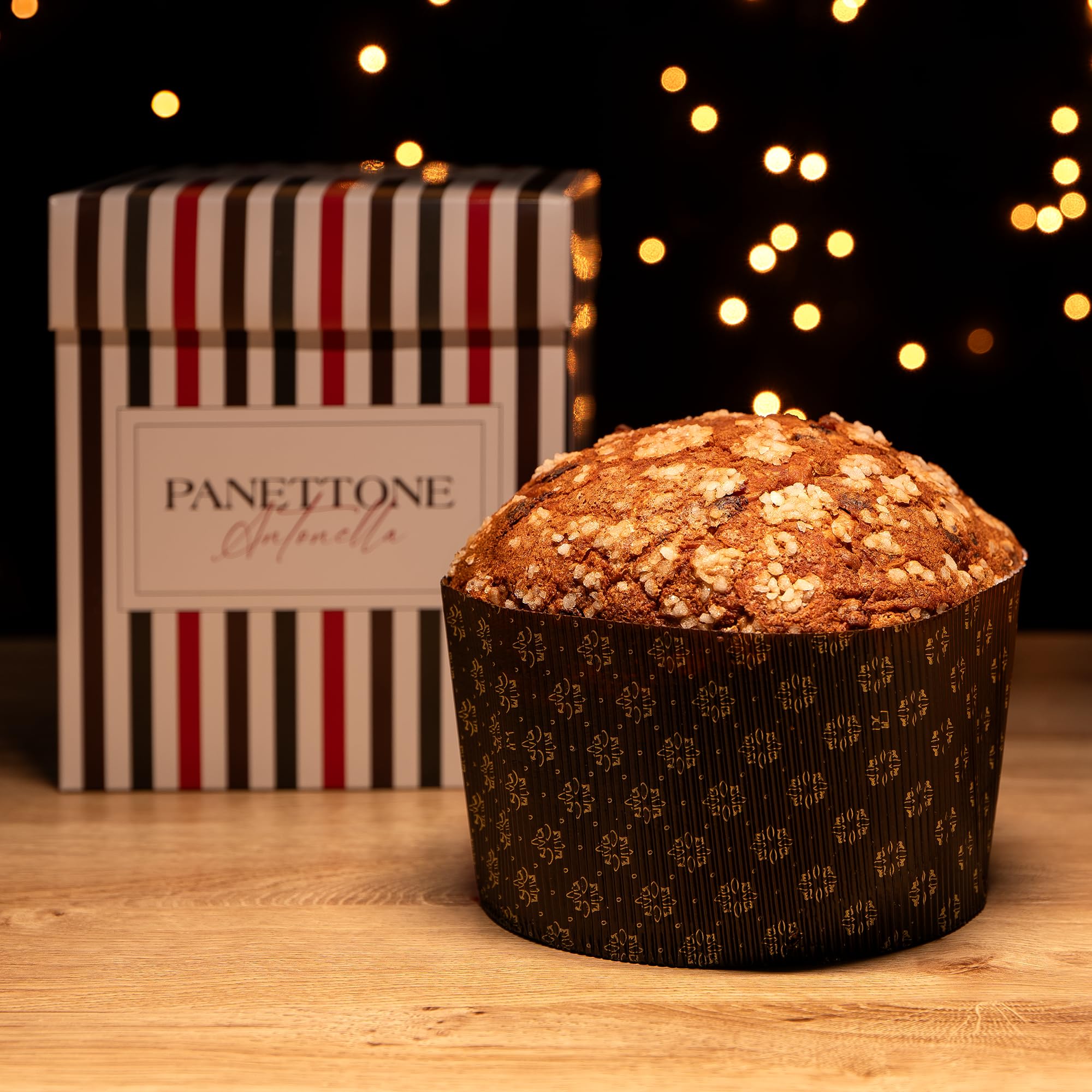 Panettone Antonella de Chocolate y Naranja XXL 1200 gr - Elaboración Artesanal con Receta Tradicional - Delicioso Panetone Dulce Navideño (1 PANETTONE)