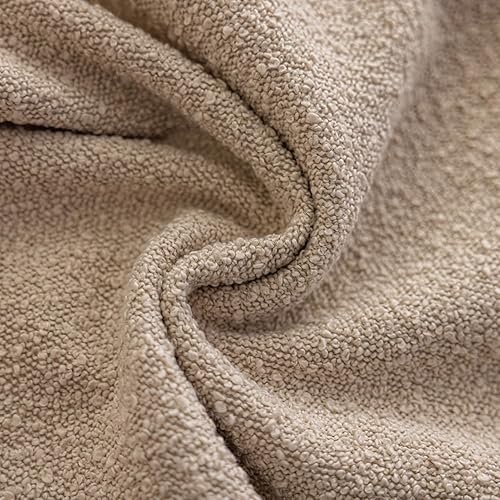 Miniatura 7 de Fundas de almohada decorativas para exteriores, fundas de almohada de 18 x 18 pulgadas, juego de 2 fundas de almohada con textura de boucle beige,