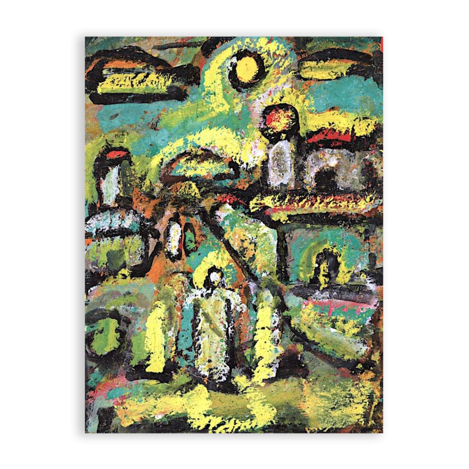 ジョルジュ・ルオー、【聖書の風景】、希少画集画、状態良好、新品高級額装付 ジョルジュ・ルオー、【聖書の風景】、希少画集画、状態良好、新品高級