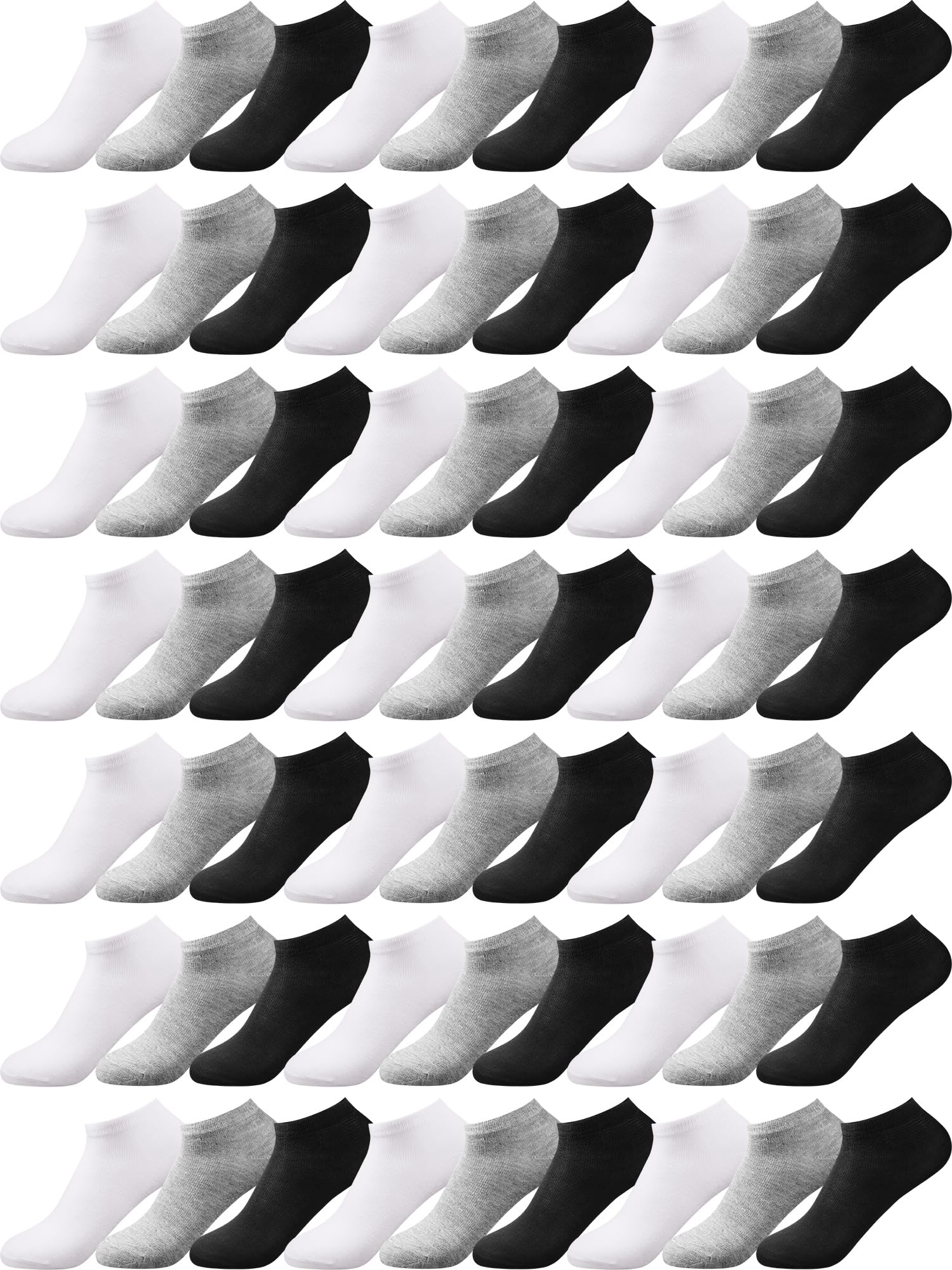 Foaincore 150 Pairs Low Cut Ankle Socks Pack Comfortable Wicking Lightweight Ankle Casual No Show Short Socks for Men Women