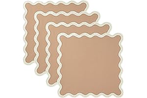 Folkulture Sand Dune Scalloped Dinner Napkins