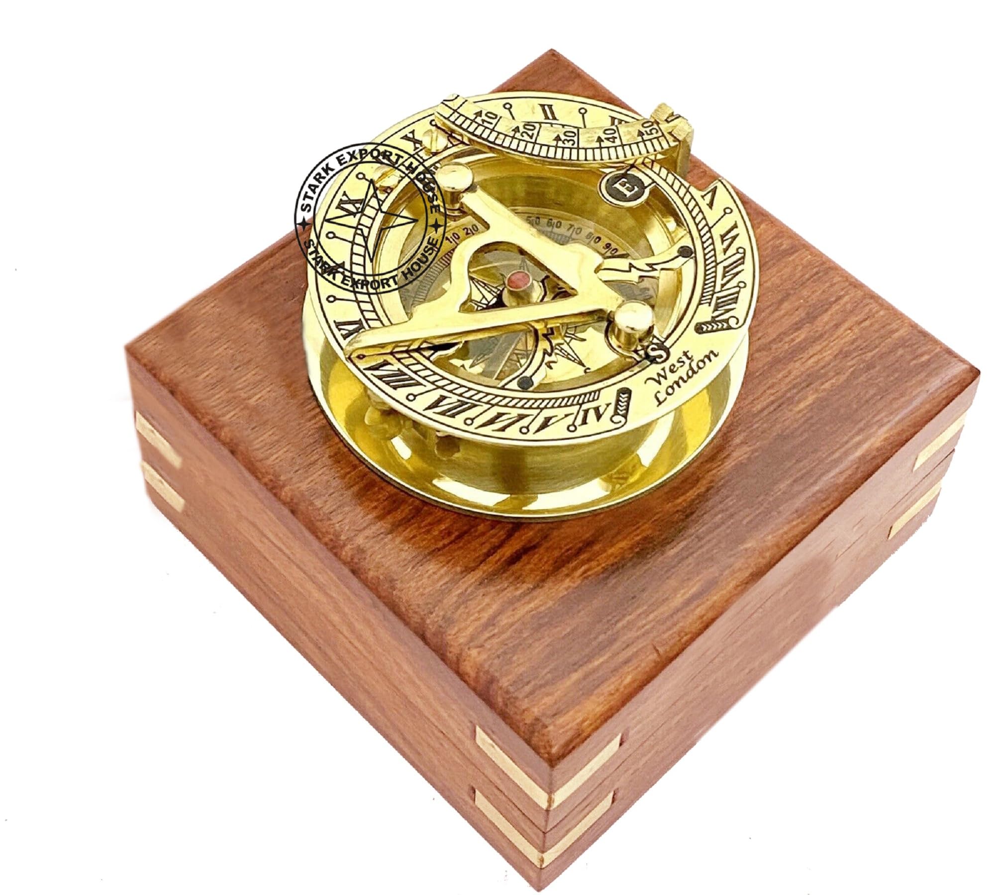 Brass 2.5" Inch Sundial Compass Great Gift Item (lptf)-picture-50