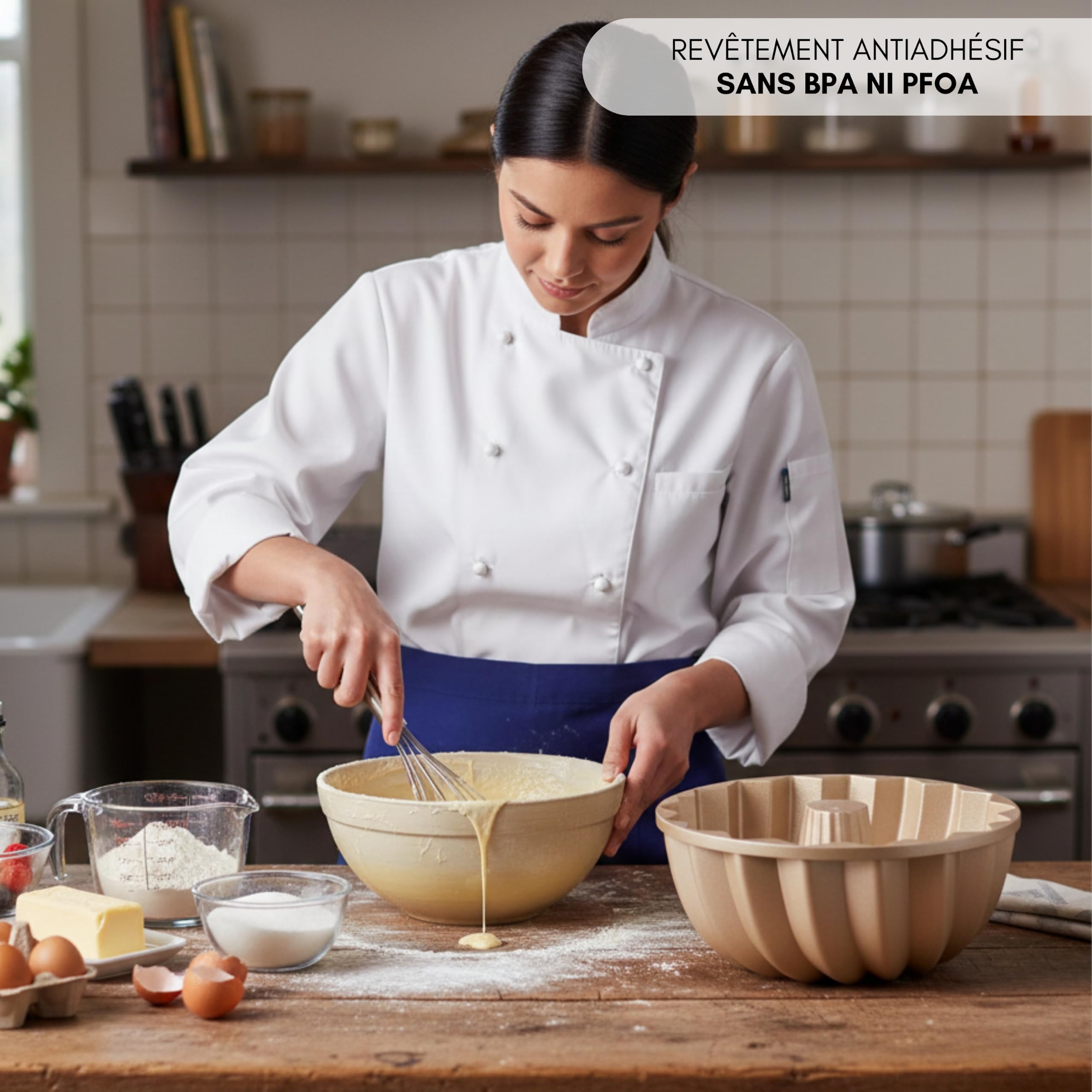 Erreke Moule à Gâteau avec Double Revêtement Antiadhésif, Classique | Moule Kouglof. Moule Gateau. Moule à Tarte. Aluminium Moulé Résistant. Savarin Cuisson Uniforme. Pour Pâtisserie Maison