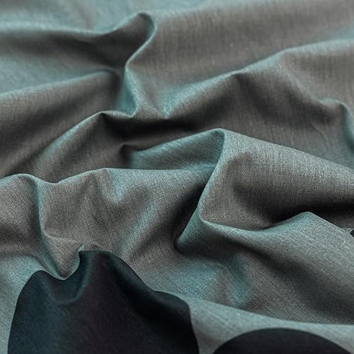 Miniatura 3 de YuHeGuoJi Juego de 2 fundas de almohada florales verdes, tamaño King, 100% algodón, diseño de flores blancas, fundas de almohada decorativas con